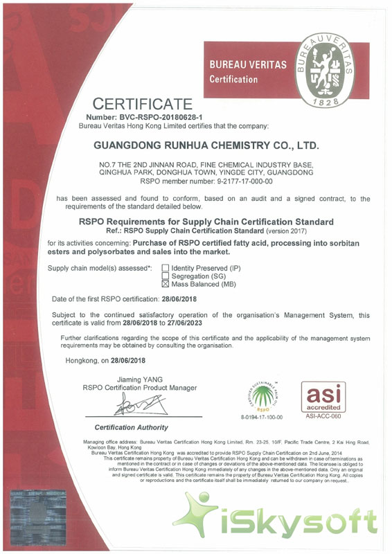 bureau veritas certificate