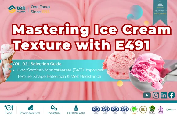 Sorbitan Monostearate (E491) in Ice Cream: Mechanisms, Production SOP & Application Guide