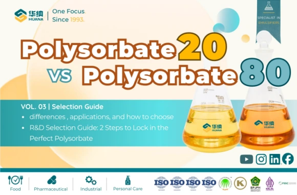 Polysorbate 20 vs polysorbate 80:differences , applications, and how to choose