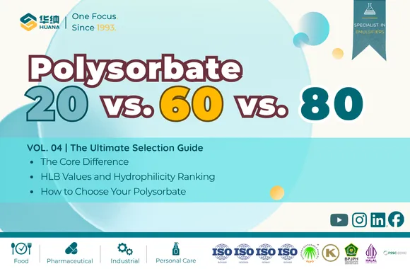 Polysorbate 20 vs. 60 vs. 80: The Ultimate Selection Guide